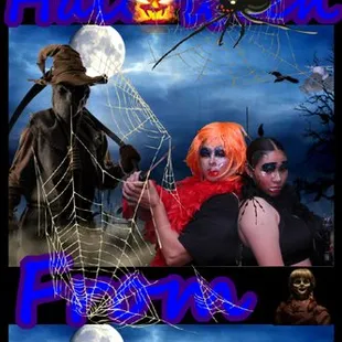 2x6 photo strip with Halloween Green screen. Special Occasions Photo Booth, Stockton, CA