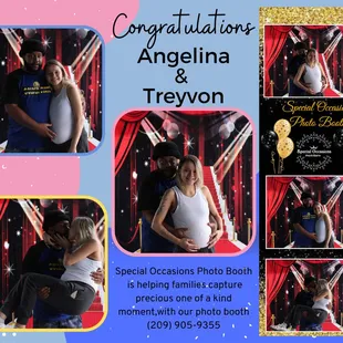 Beautiful pregnancy photo captured by Special Occasions Photo Booth, Stockton, CA