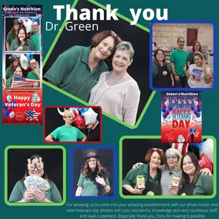 Celebrating Veteran's Day with Green's Nutrition at 1906 Pacific Ave, Stockton, CA 95204