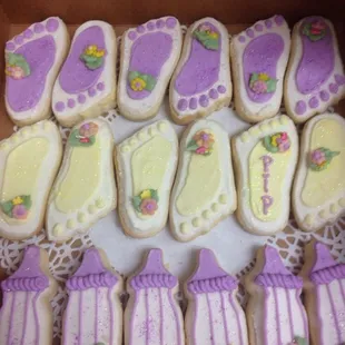 Hand decorated sugar cookies