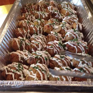 Hassle back potatoes