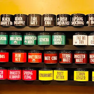 Tea selection