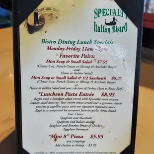 Specials Menu1