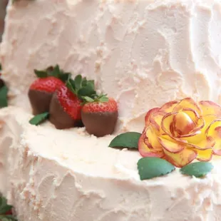 Paying a little extra for flowers and strawberries was totally worth it.