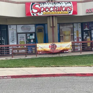 outdoor signage at the mall