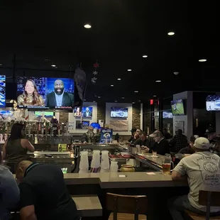people sitting at the bar