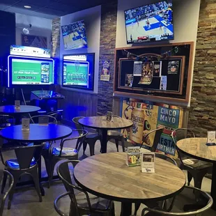 tables and televisions