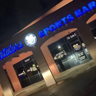 the front of a sports bar