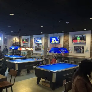 billiards and pool tables