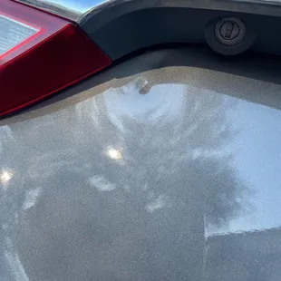 "new" trunk lid with dents.