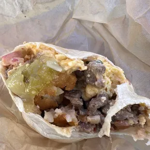 Steak and Egg Burrito