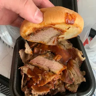 Brisket sandwich