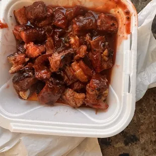 It was mostly fat they need to shit this place down!!! Scamming people out of their hard earned money