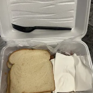 Smdh. WTH! Carry out shoulder dinner. Not the same.