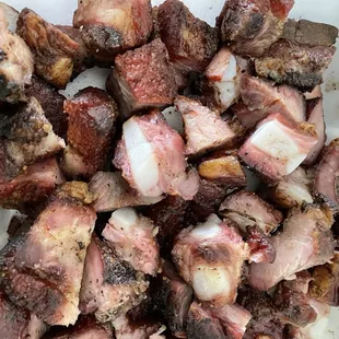 I order the box of tips and it was all gristle and bone the little meat on there was hard.