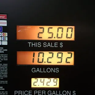 the price of a gas station