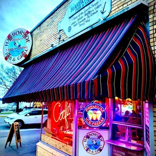 Side of the restaurant