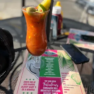 Their famous bloody. I wasn't sure what made it famous, but it was good.