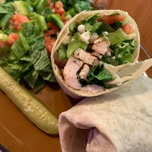 Greek Chicken Wrap