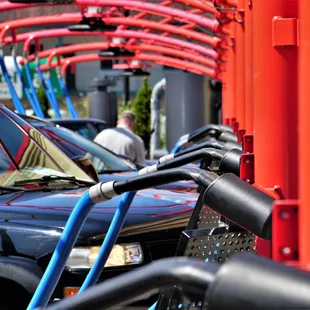 Speedwash Car Wash vacuum area.