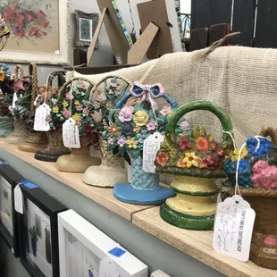 Super unique collection of doorstops!