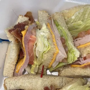 Hair on my Club Sandwich. Oh no!