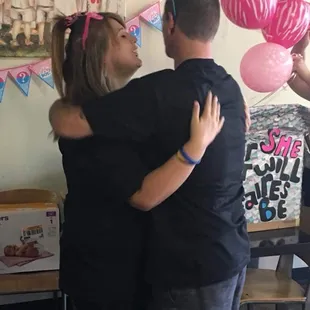 Proud mommy and excited daddy