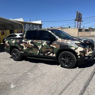 Camo truck