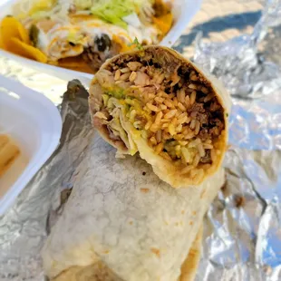 Steak burrito