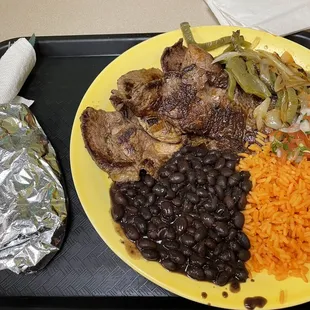 Carne asada plate