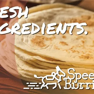 a stack of tortillas