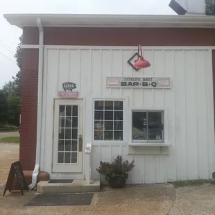 the outside of the building