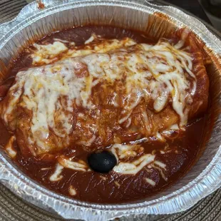 Asada wet burrito