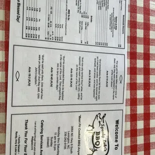 Menu ...