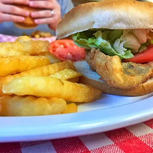 Flounder sandwich combo
