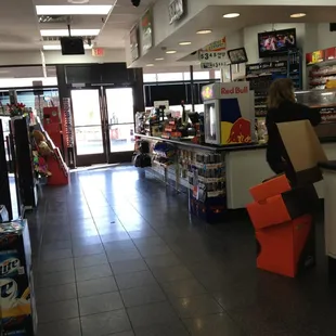  the inside of a fast food restaurant