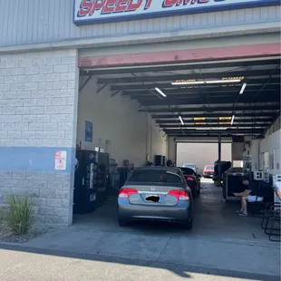 Speedy Smog and the wife's car.