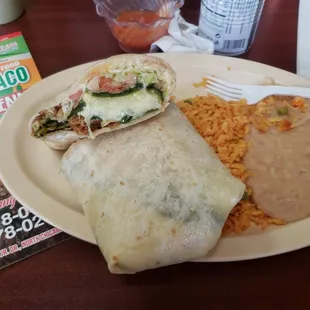 Inside of my chili relleno....yummy.