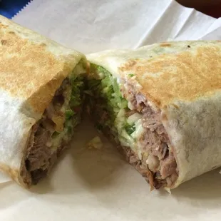 Carnitas burrito