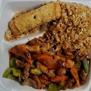 Szechuan Beef Platter