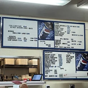 Menu as of Feb 2023