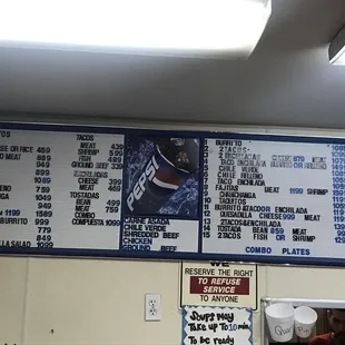 Menu 2 as of 3/26/21