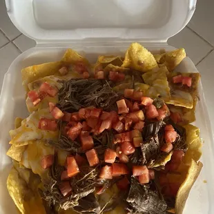 Large super nachos sauce on the side $14.59