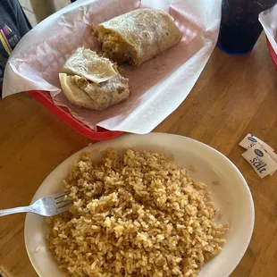 Burrito side of rice