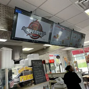 Menu and front counter