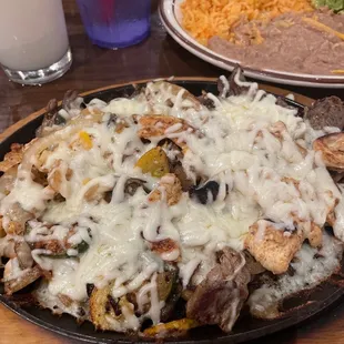 Steak and Chicken Monterey Monterrey Jack Fajitas