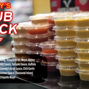 All the sauces your taste buds desire!