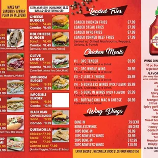 New menu!