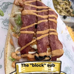 In honor of the Lebron James and the champion cavaliers...we present to you &quot;The Block Sub&quot;