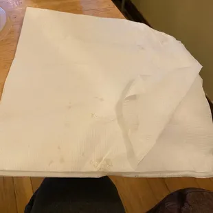 Nice size thick napkin!